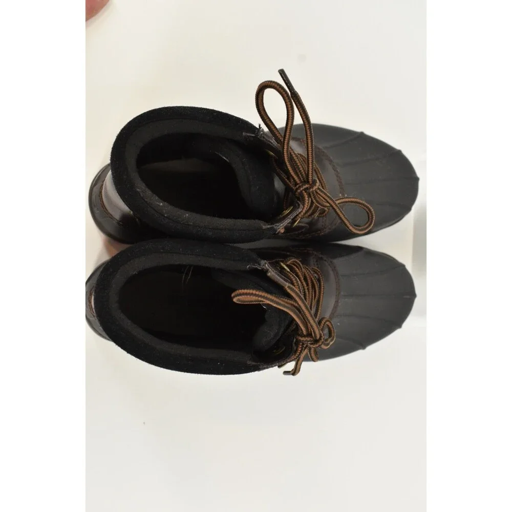 Sperry Top Sider Brewster Mens Brown Leather Waterproof Duck Boots Size 8M